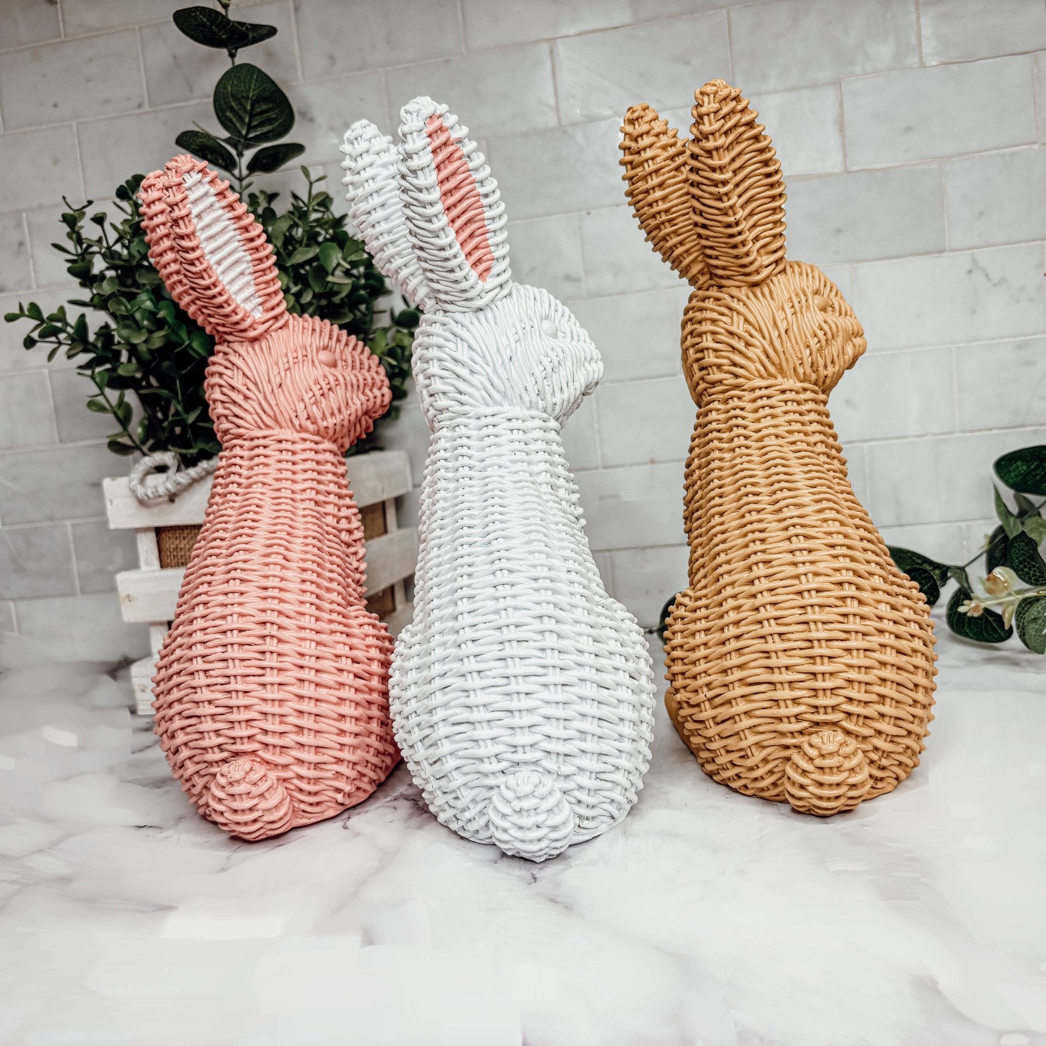 Basket Weave Bunny - The Bronze Butterfly