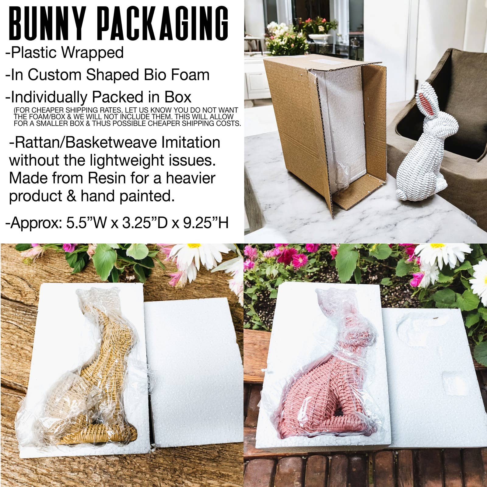 Basket Weave Bunny - The Bronze Butterfly