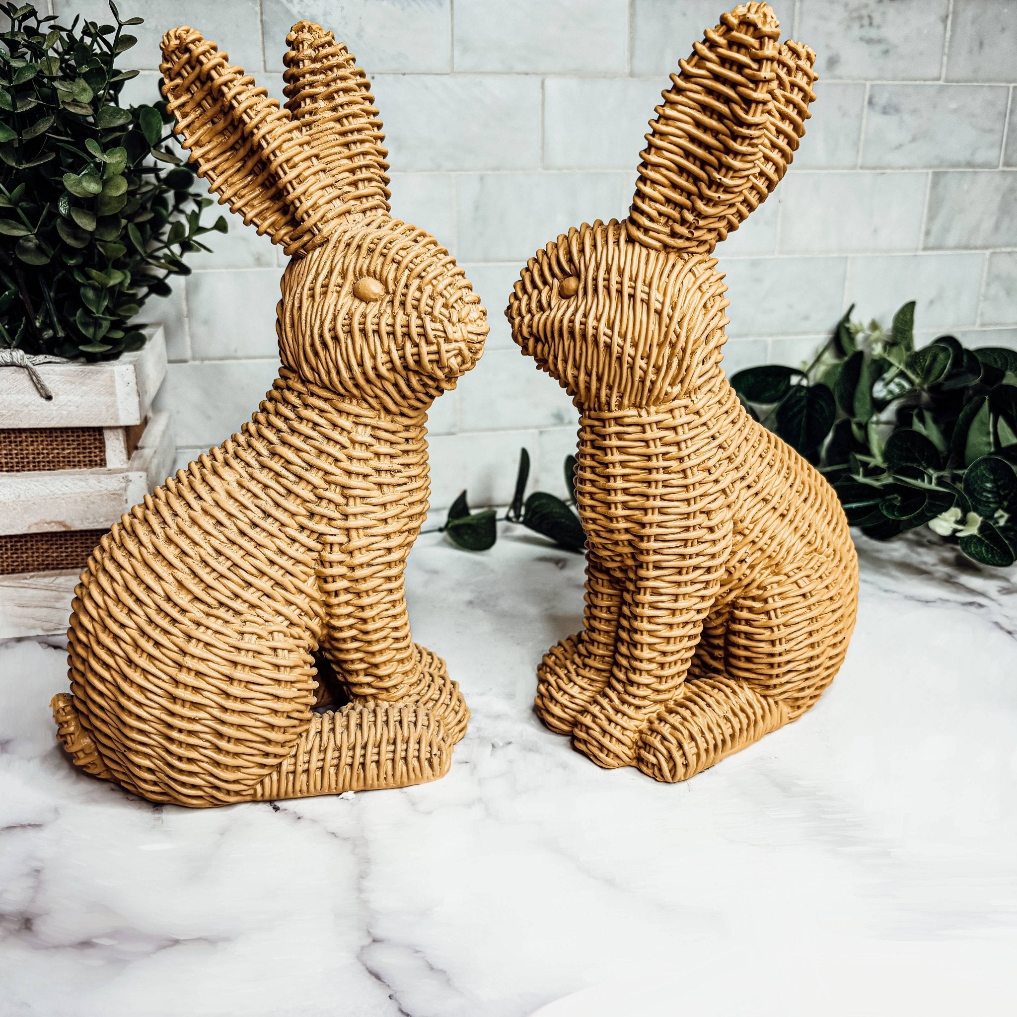 Basket Weave Bunny - The Bronze Butterfly