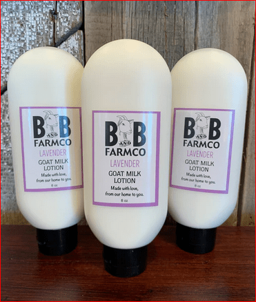 B&B Goat Milk Lotion Lavender - The Bronze Butterfly