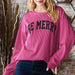 Be Merry Ribbed Sweatshirt - The Bronze Butterfly