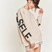 Be Yourself Love Yourself Printed Oversized Sweatshirt - The Bronze Butterfly