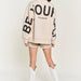 Be Yourself Love Yourself Printed Oversized Sweatshirt - The Bronze Butterfly