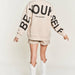 Be Yourself Love Yourself Printed Oversized Sweatshirt - The Bronze Butterfly