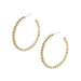 Beaded Hoop Earrings Gold - The Bronze Butterfly