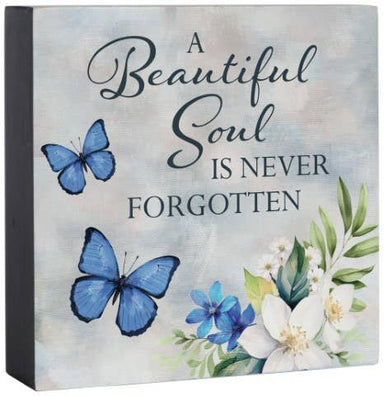 Beautiful Soul Mini Square Sitter - The Bronze Butterfly