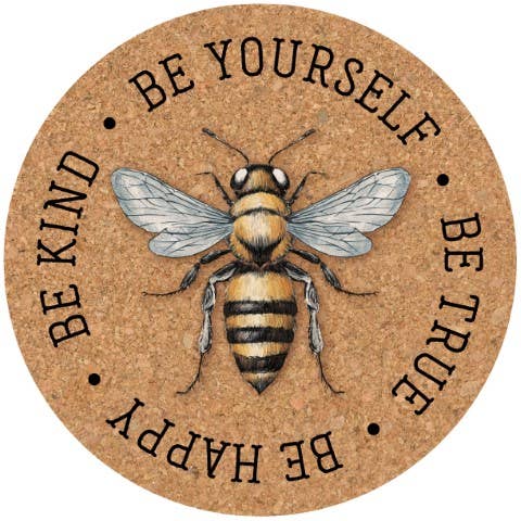 Bee Cork Coaster Set - The Bronze Butterfly