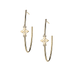 Believer Cross Hoop Earrings Gold by Natalie Wood - The Bronze Butterfly