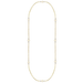 Believer Cross Station Necklace Gold - The Bronze Butterfly