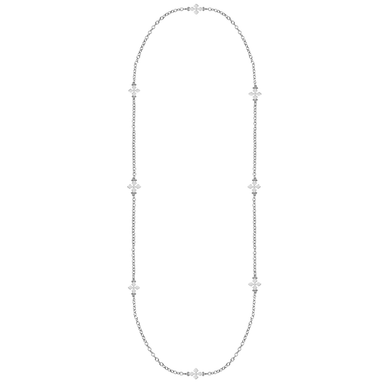 Believer Cross Station Necklace Silver - The Bronze Butterfly