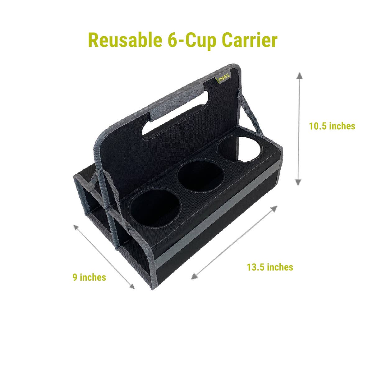 Reusable  Drink Carriers  4-Cup / Lava Black