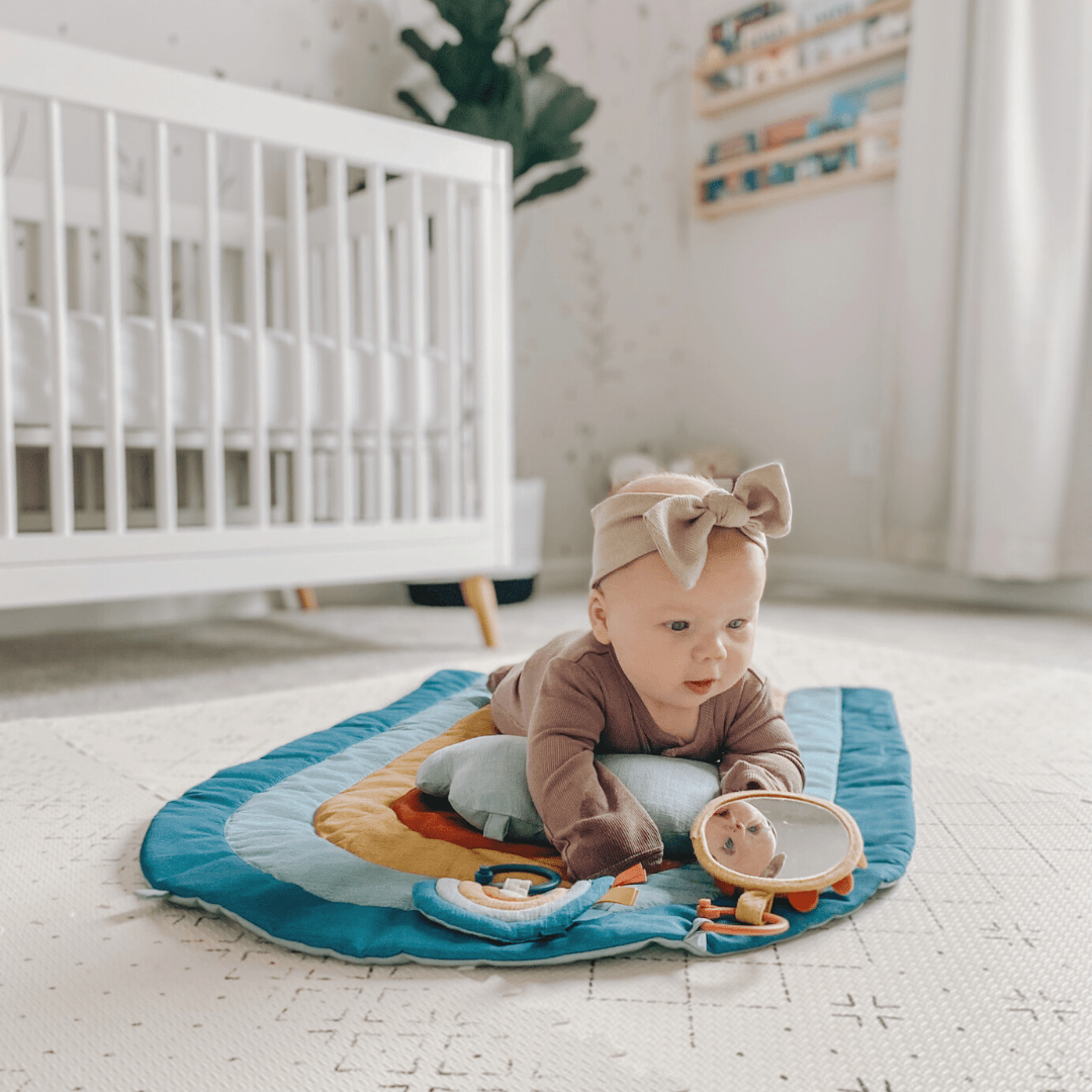 Bitzy Bespoke Ritzy Tummy Time™ Rainbow Play Mat - The Bronze Butterfly