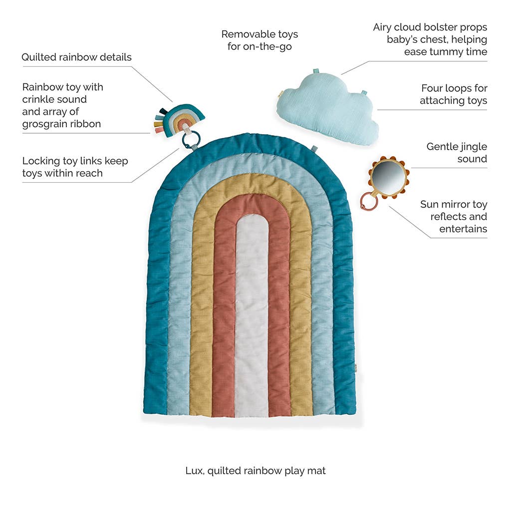 Bitzy Bespoke Ritzy Tummy Time™ Rainbow Play Mat - The Bronze Butterfly