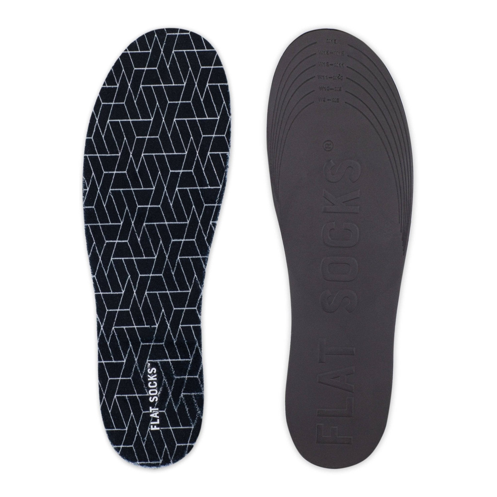 Black FLAT SOCKS - The Bronze Butterfly