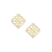 Bloom Stud Earrings Gold - The Bronze Butterfly