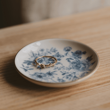 Blue Delft Jewelry Dish - The Bronze Butterfly