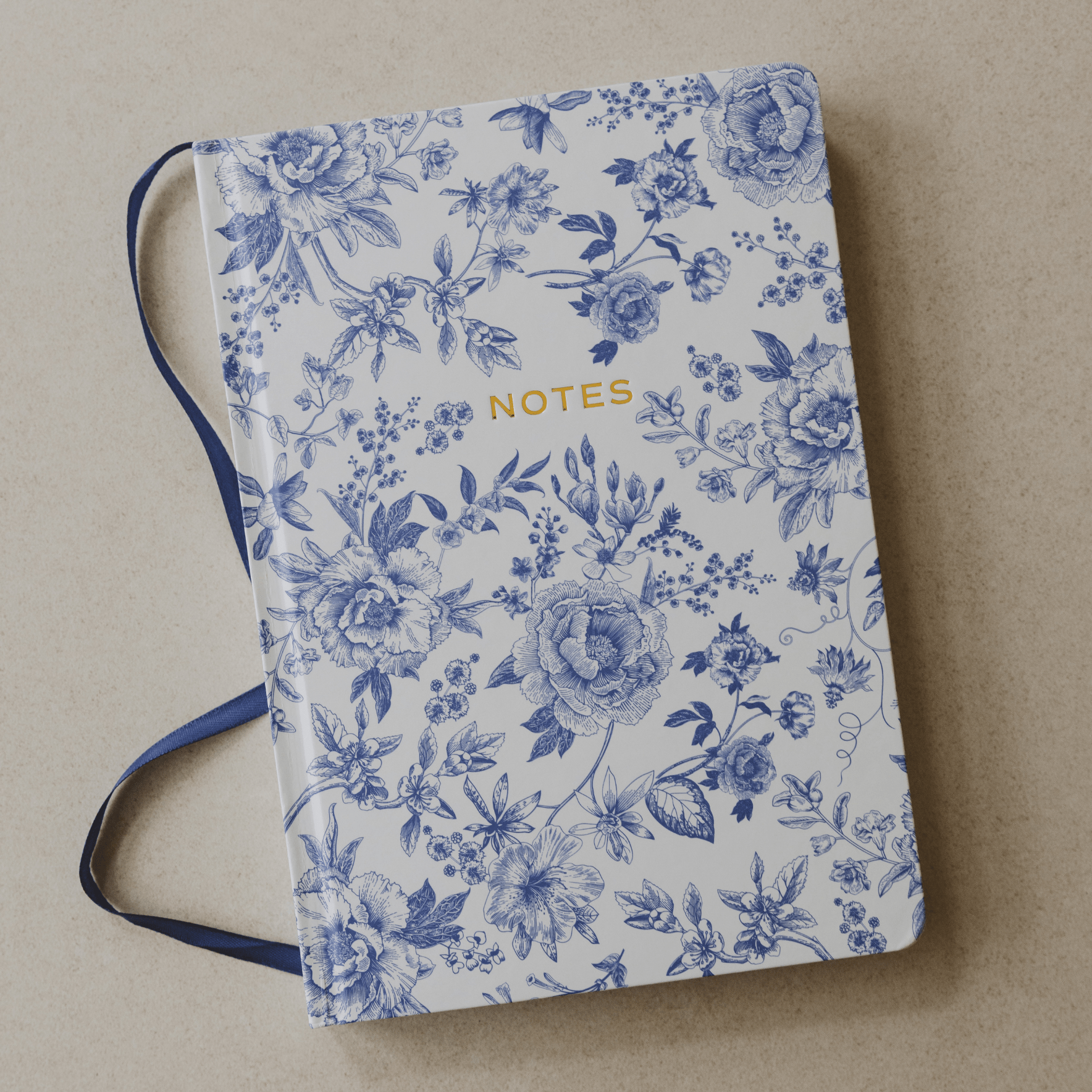 Blue Delft Notes Journal - The Bronze Butterfly