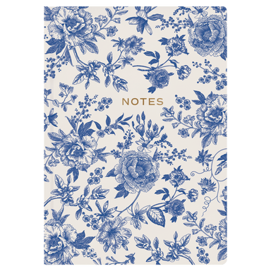 Blue Delft Notes Journal - The Bronze Butterfly
