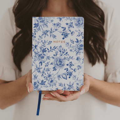 Blue Delft Notes Journal - The Bronze Butterfly