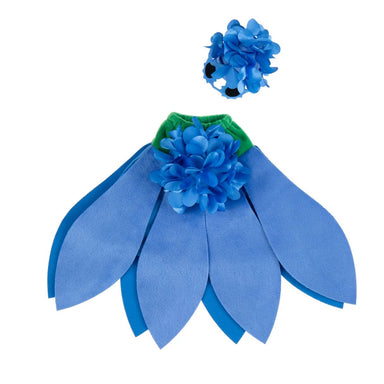 Blue Hydrangea Porch Goose Outfit | Giddy the Goose - The Bronze Butterfly