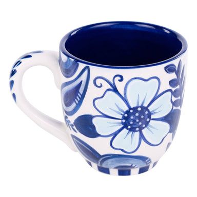 Blue & White Flower Mug - The Bronze Butterfly
