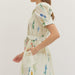 Botanical Print Puff Sleeve Mini Dress - The Bronze Butterfly