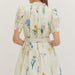 Botanical Print Puff Sleeve Mini Dress - The Bronze Butterfly