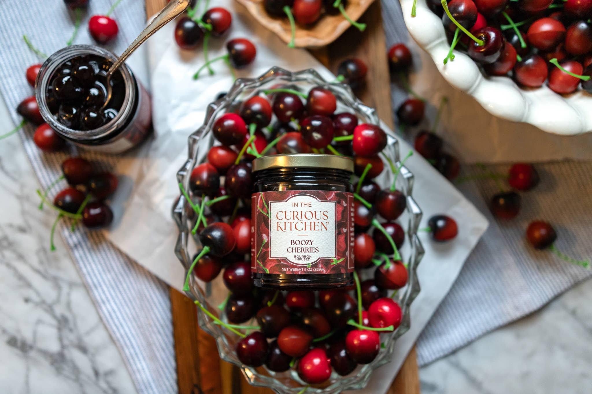 Bourbon Cocktail Cherries® 9 oz | Small Batch Kentucky - The Bronze Butterfly