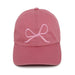 Bow Embroidered Baseball Cap - The Bronze Butterfly