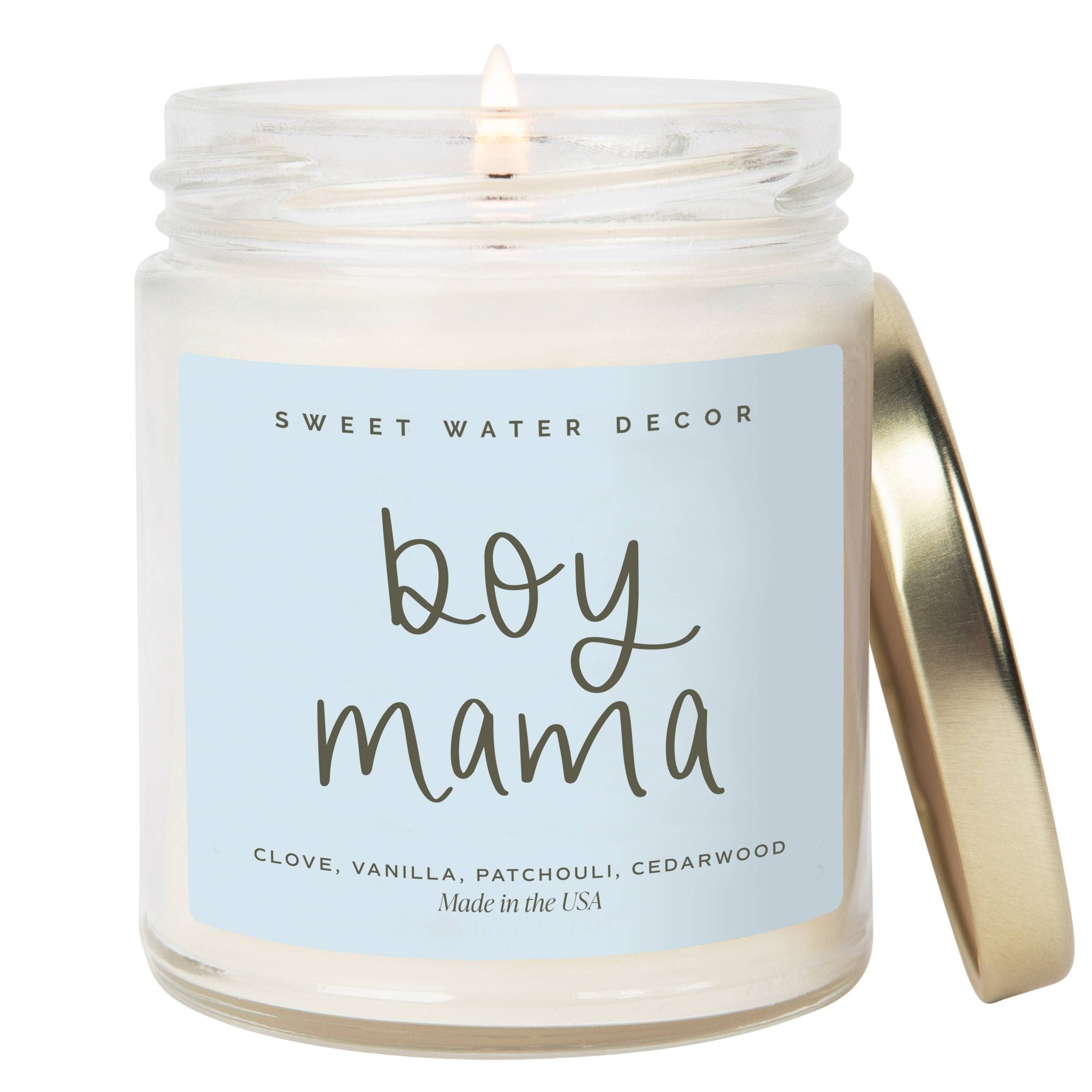 Boy Mama 9 oz Soy Candle - Mother's Day Gifts - The Bronze Butterfly