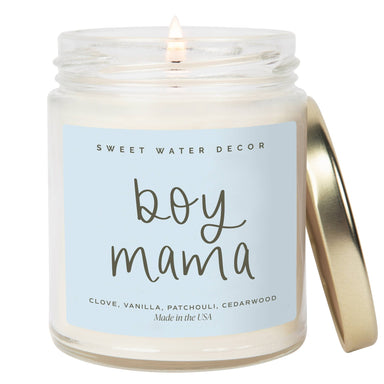 Boy Mama 9 oz Soy Candle - Mother's Day Gifts - The Bronze Butterfly