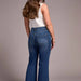 BROOKE PALAZZO JEANS W/ CUFFS - ANTIQUEBLUE - The Bronze Butterfly
