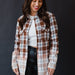 Brown, Black, Blue & White Plaid Flannel - The Bronze Butterfly