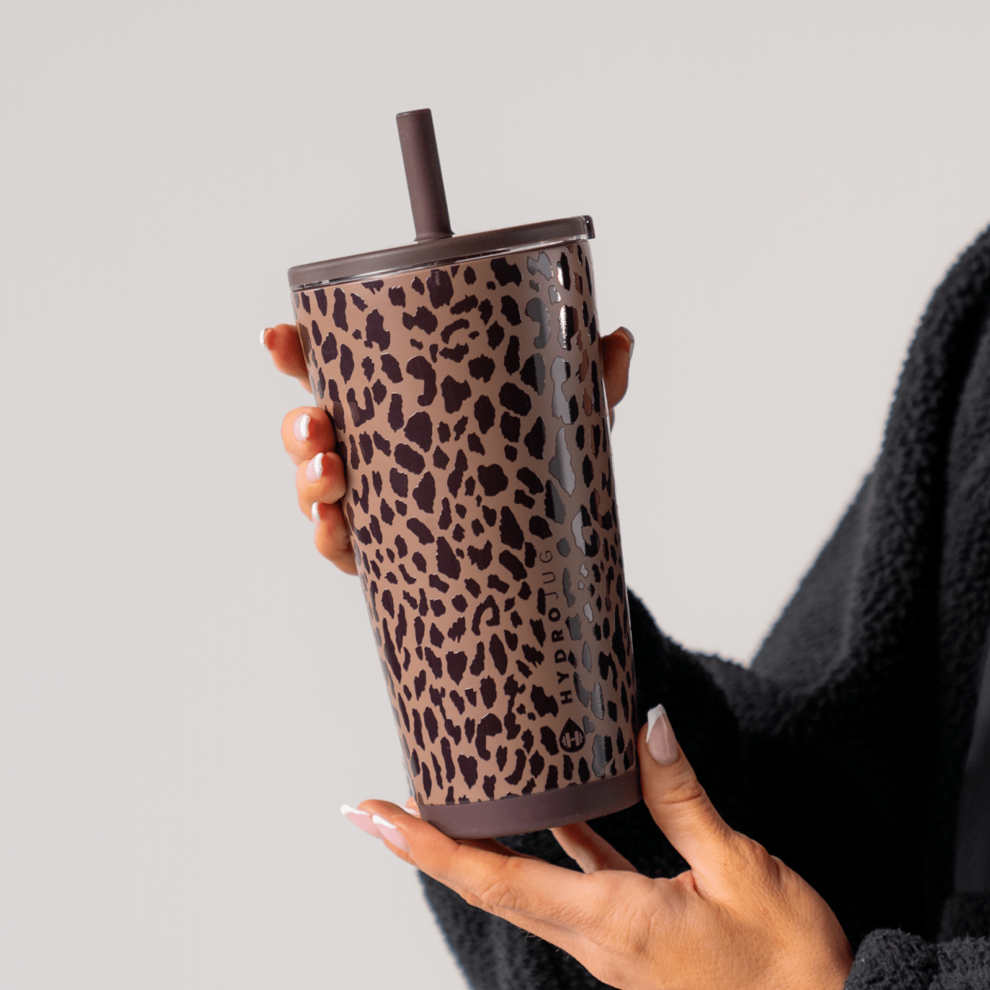 Brown Leopard HydroJug 20oz Everyday Tumbler - The Bronze Butterfly