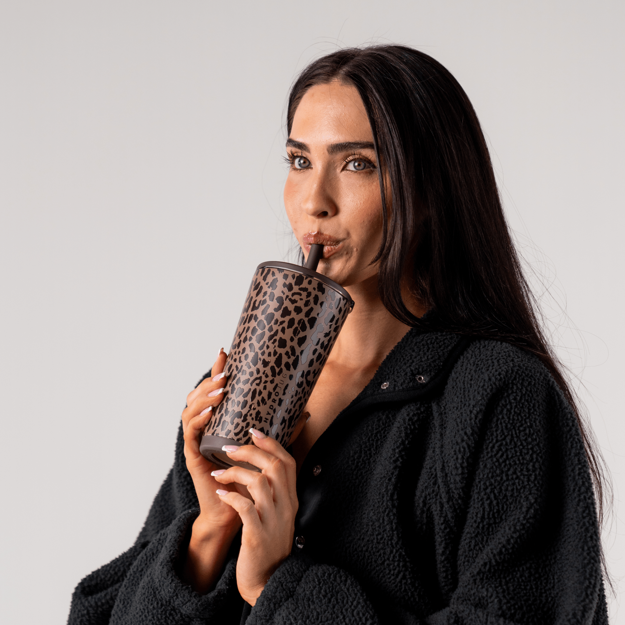 Brown Leopard HydroJug 20oz Everyday Tumbler - The Bronze Butterfly