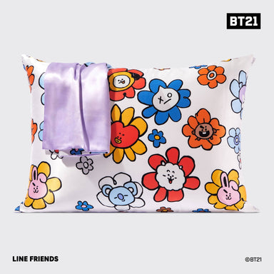 BT21 x Kitsch Satin Pillowcase Standard - Mang - The Bronze Butterfly