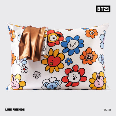 BT21 x Kitsch Satin Pillowcase Standard - Shooky - The Bronze Butterfly