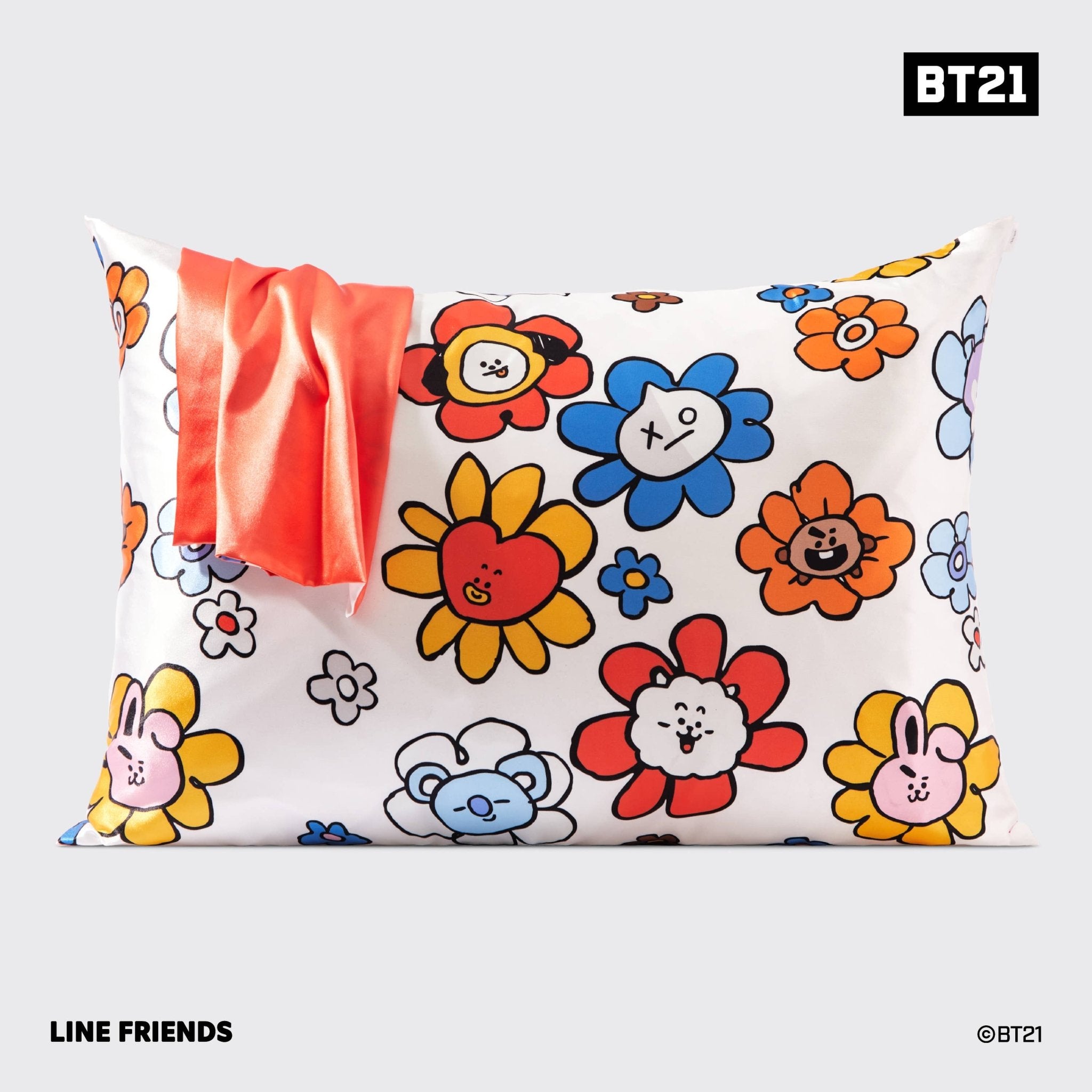 BT21 x Kitsch Satin Pillowcase Standard - Tata - The Bronze Butterfly