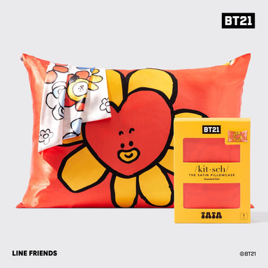 BT21 x Kitsch Satin Pillowcase Standard - Tata - The Bronze Butterfly