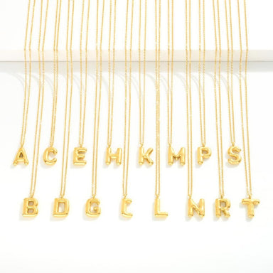 Bubble Balloon Initial Pendant - The Bronze Butterfly