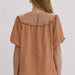 Bubble Sleeve Smocking Top - The Bronze Butterfly