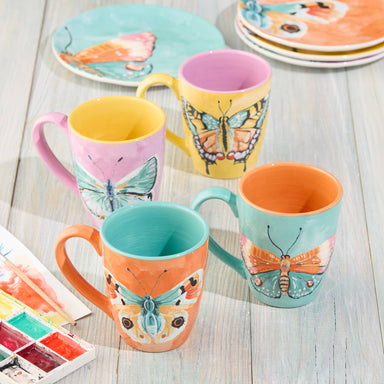 Butterflies Mug 16oz Assorted - The Bronze Butterfly