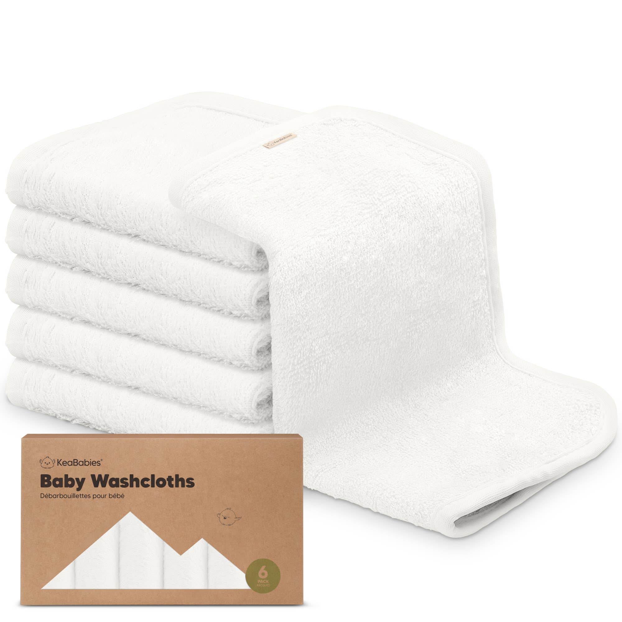 6-Pack Baby Wash Cloths