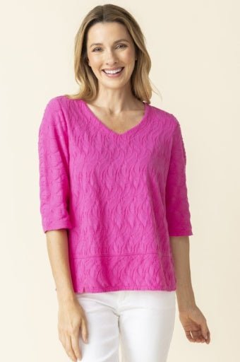 Cascade Cotton Elbow Sleeve Tee - The Bronze Butterfly