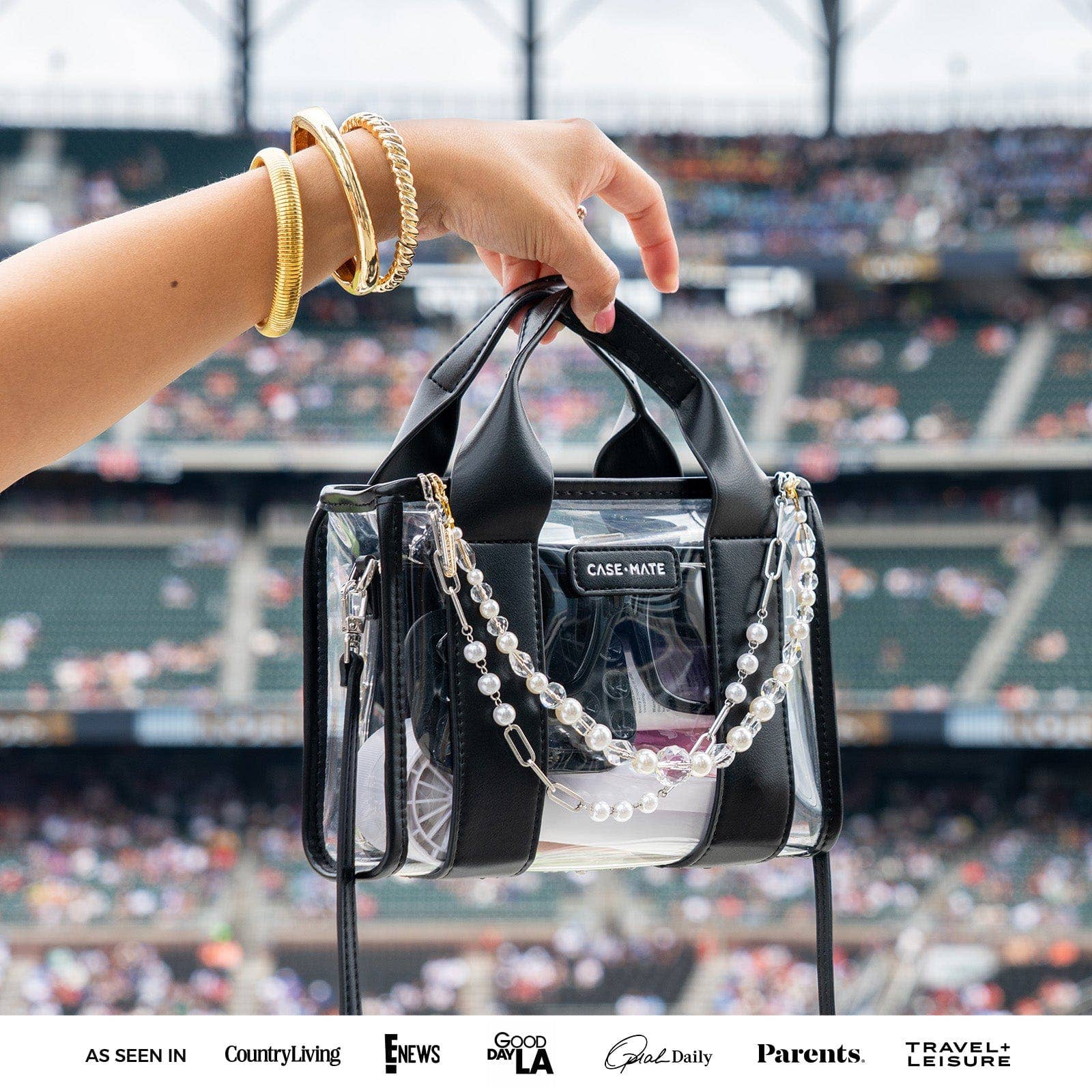 Case - Mate Clear Stadium Bag - The Bronze Butterfly
