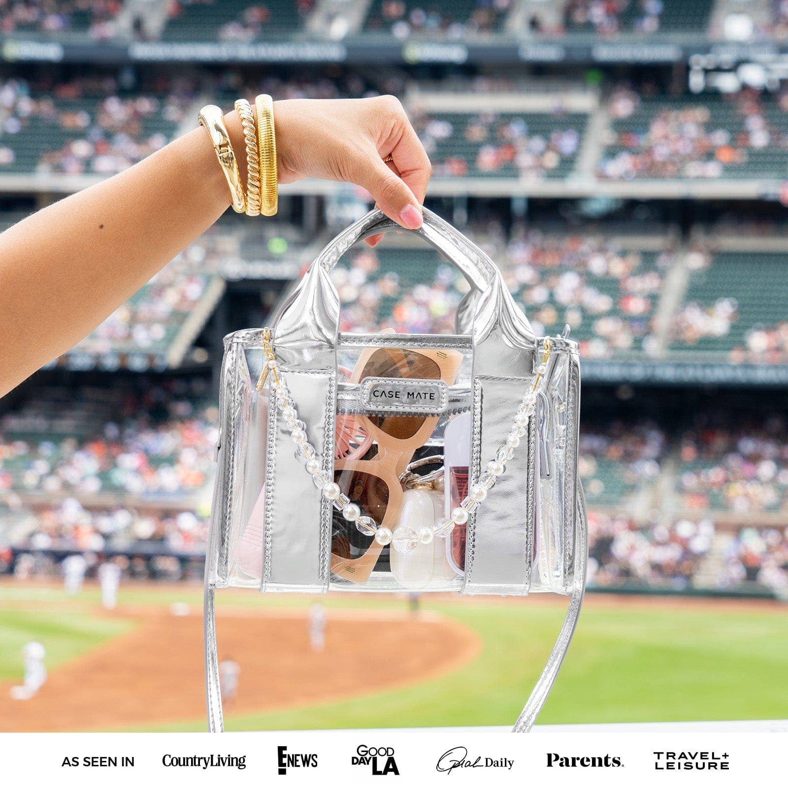 Case - Mate Clear Stadium Bag - The Bronze Butterfly