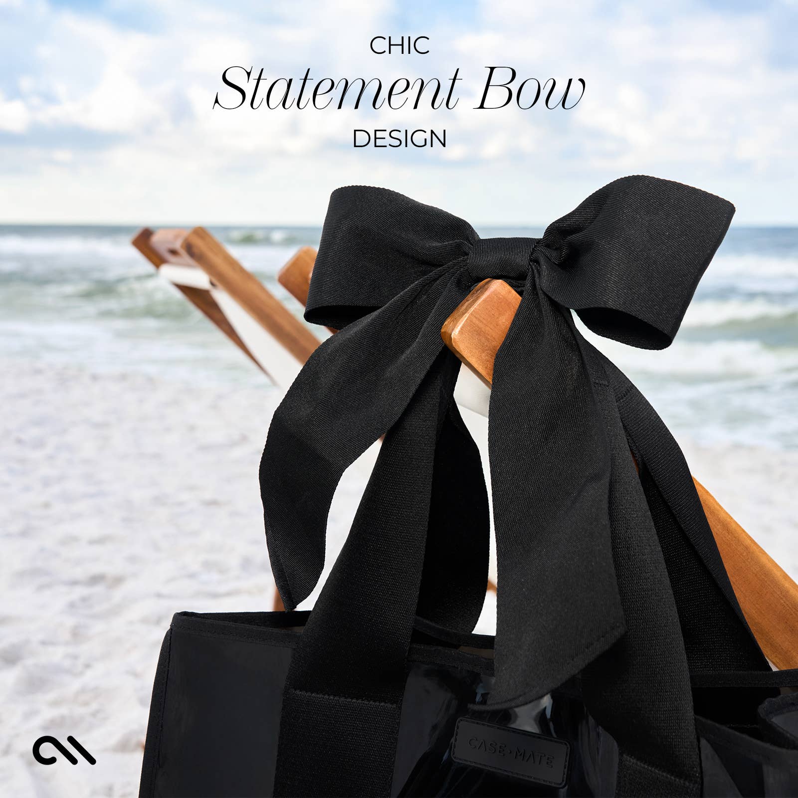 Case - Mate Midnight Black Bow Jelly Tote Bag - The Bronze Butterfly