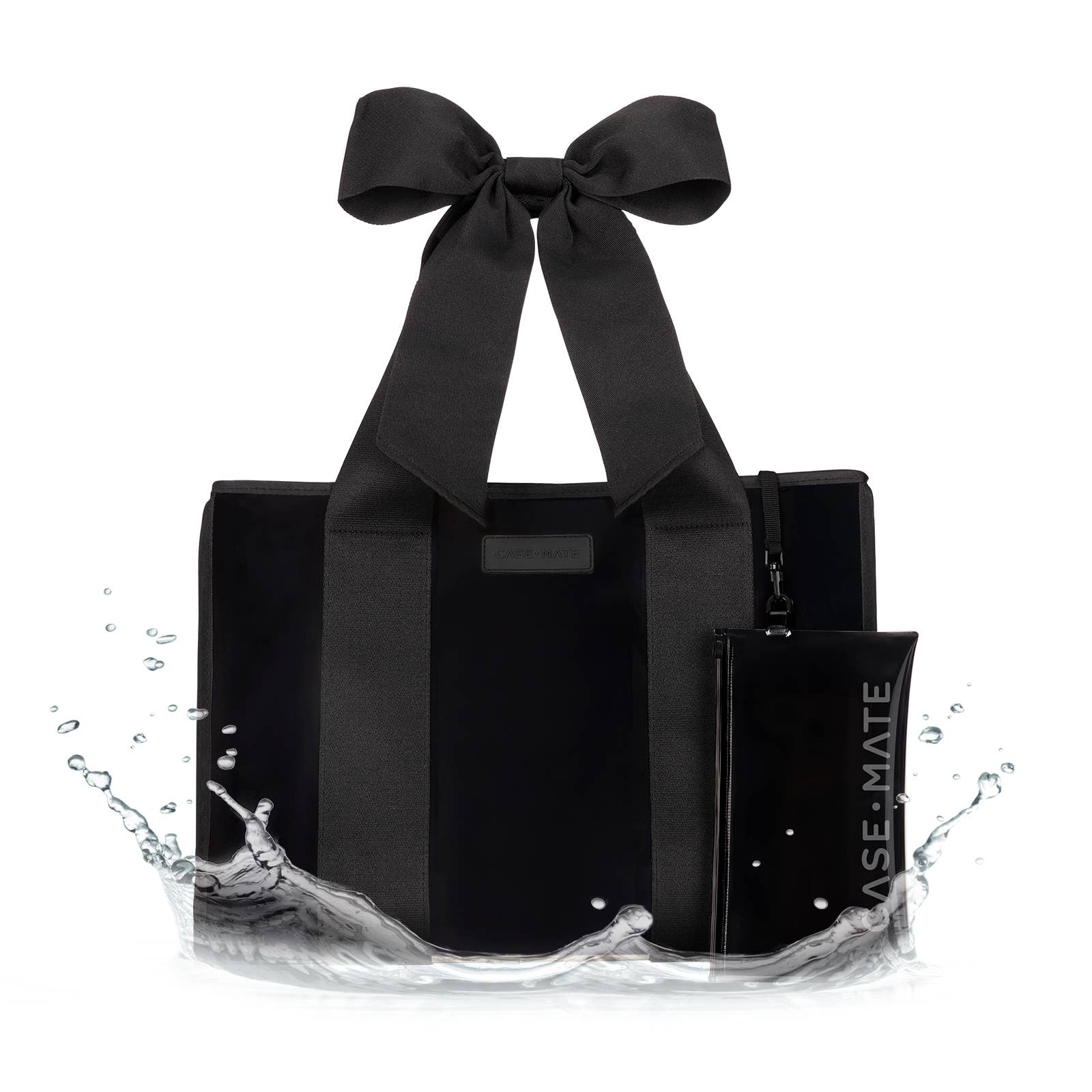 Case - Mate Midnight Black Bow Jelly Tote Bag - The Bronze Butterfly