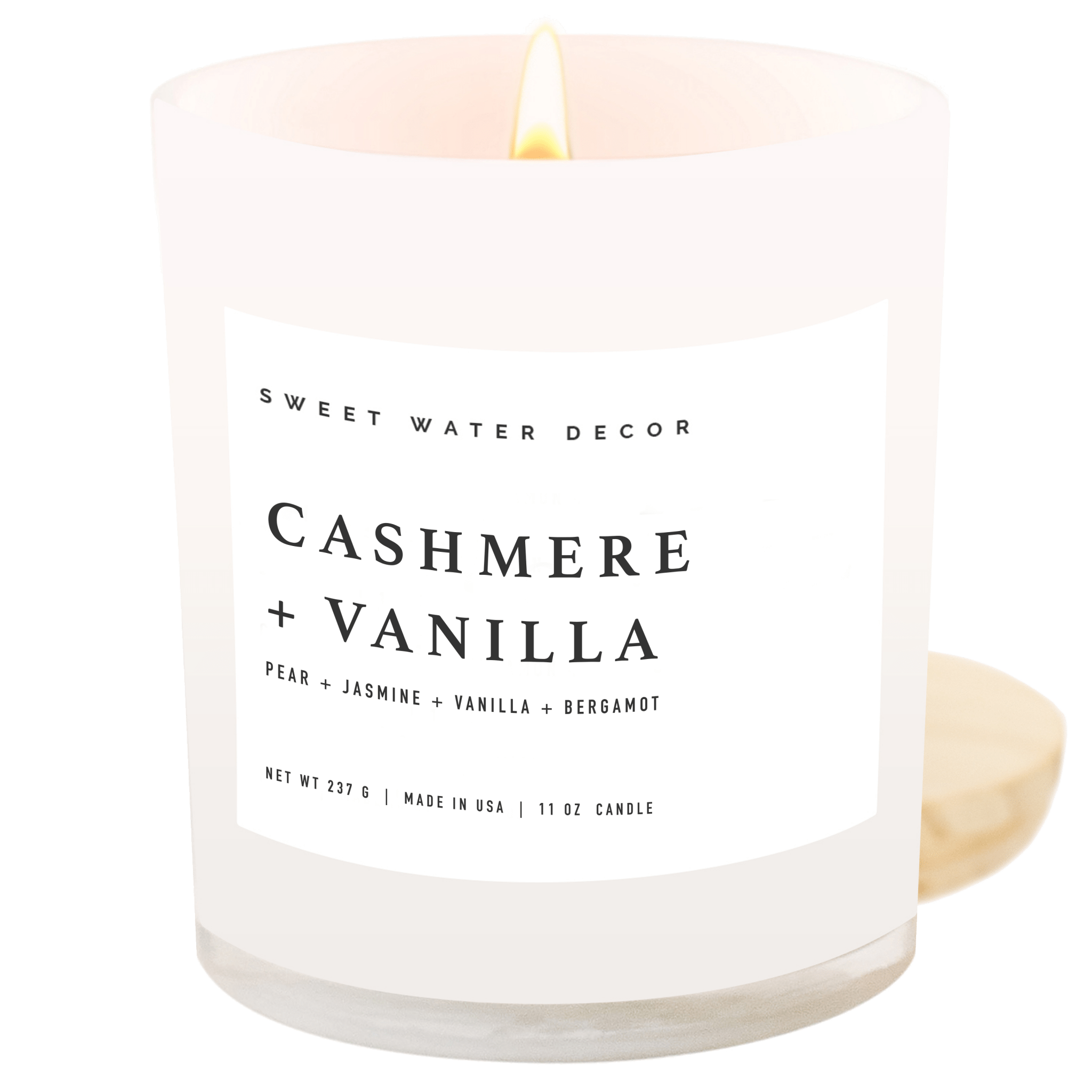Cashmere and Vanilla 11 oz Soy Candle - The Bronze Butterfly