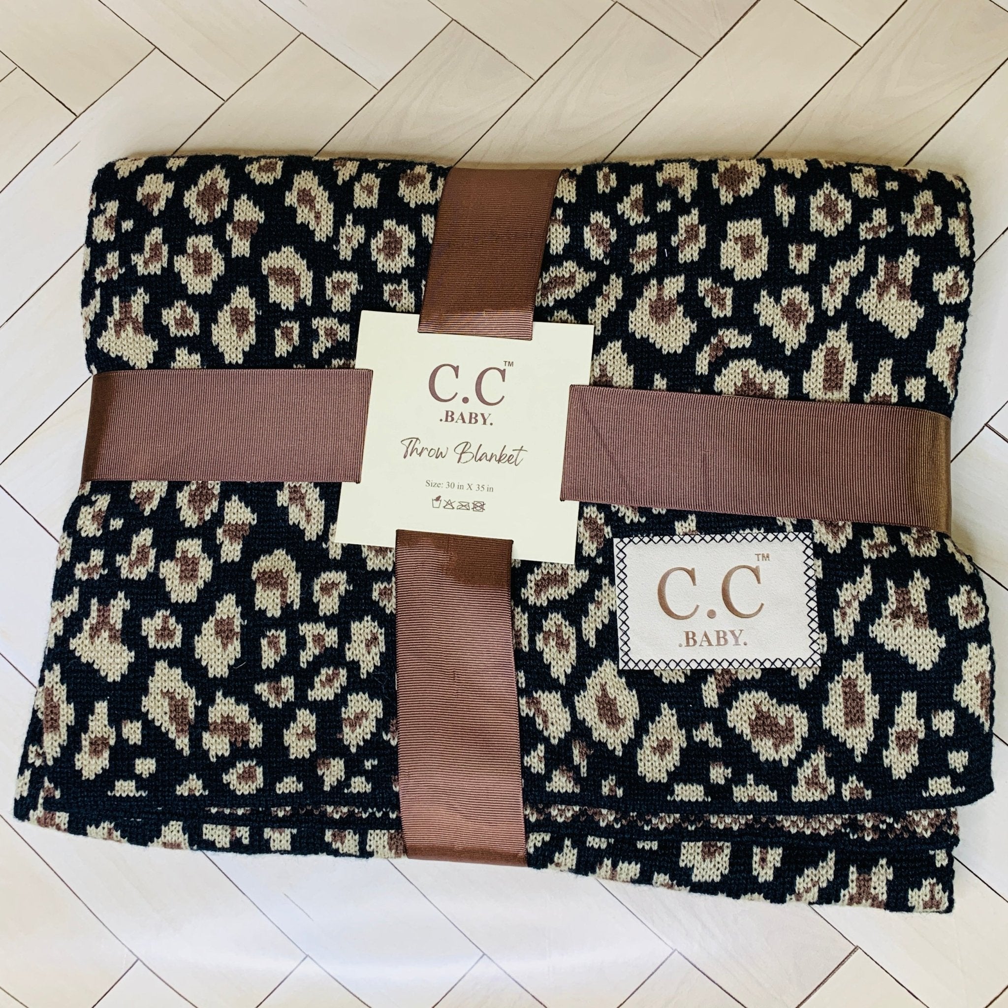 C.C Baby Blanket - Black - The Bronze Butterfly